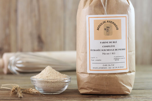 Farine de blé complète 1Kg - Huilerie Avernoise
