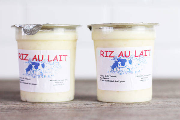 Riz au lait - Ferme de Saint-Thibault des Vignes