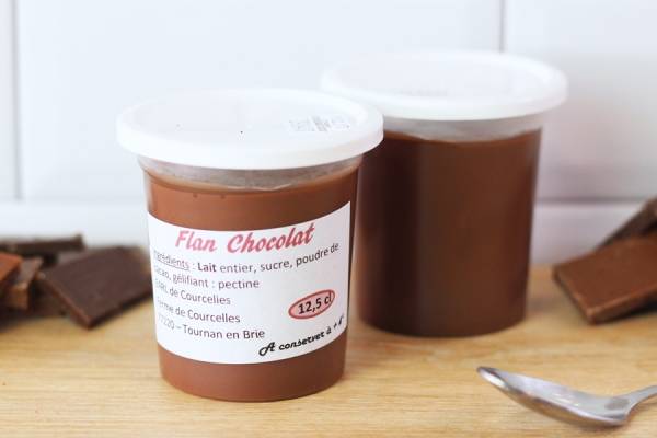 Flan chocolat - Ferme de Courcelles