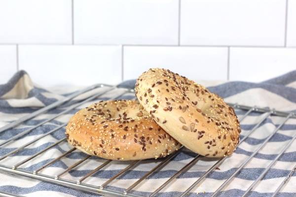 Duo de bagels multigraines - Rachel's Cake