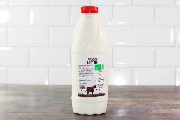 Lait entier pasteurisé BIO - La Fromentellerie
