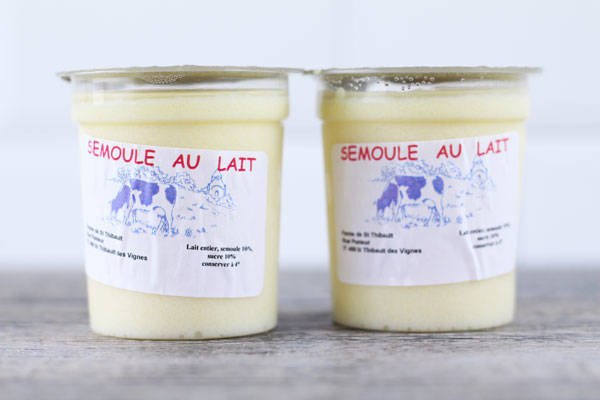 Semoule au lait - Ferme de Saint-Thibault des Vignes